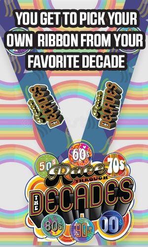 Race Through the Decades: SWAG & Prizes