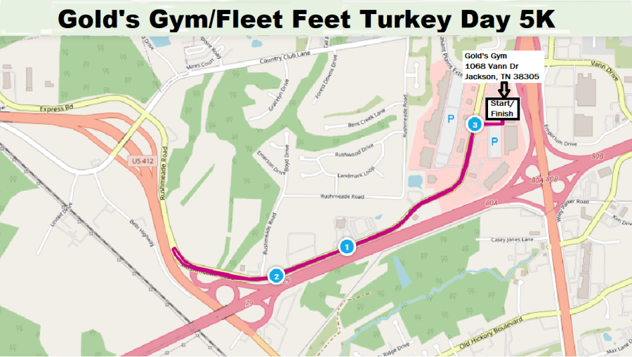 17th Annual Gold S Gym Fleet Feet Turkey Day 5k Jackson Tn