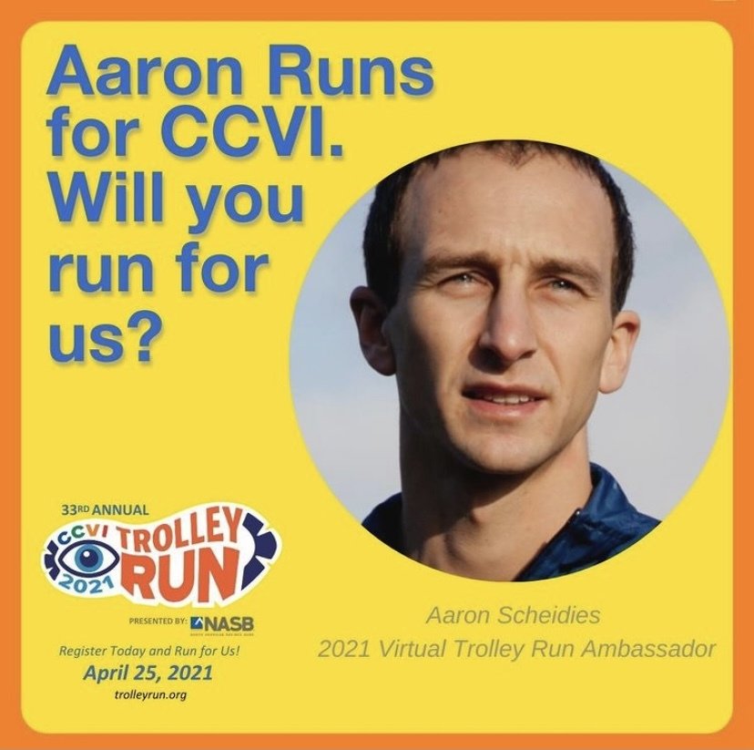 A photo of Aaron asking if you will run for CCVI.