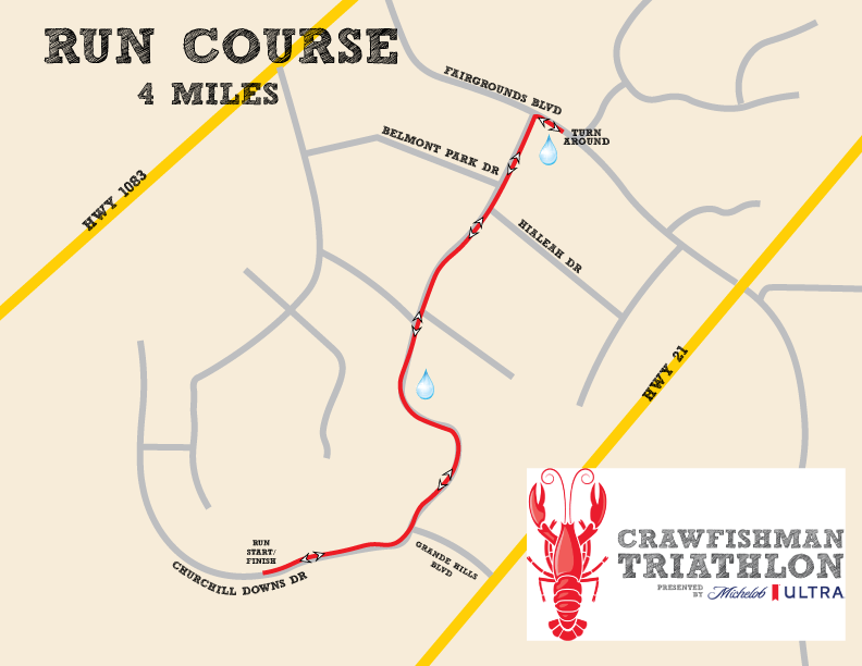 Crawfishman Triathlon Sunday Course Information