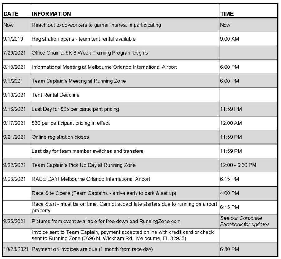 Schedule