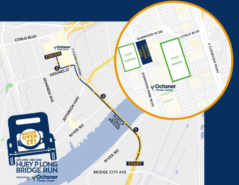 Huey P. Long Bridge Run: Awards