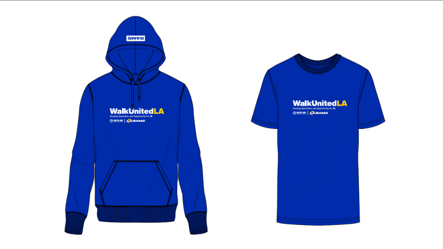 Rams hoodie and t-shirt