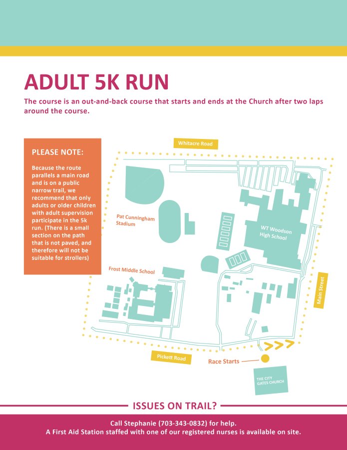 Assist Pregnancy Center's Walk Run Ride for Life See Map of 1 Mile and
