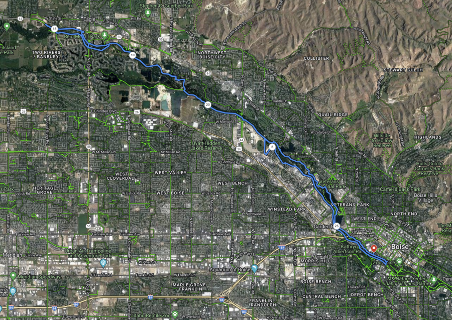 City of Trees Marathon Course Maps