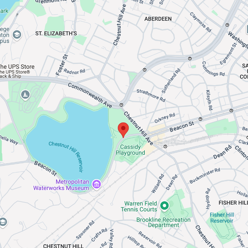 A map of Chestnut Hill