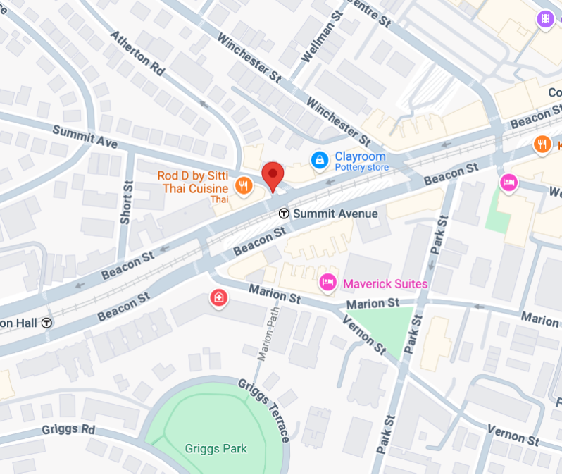 A map of Summit Ave.