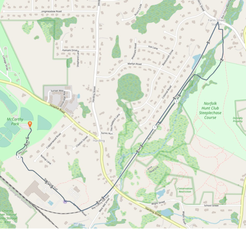 Hope with Every Stride 5k course map
