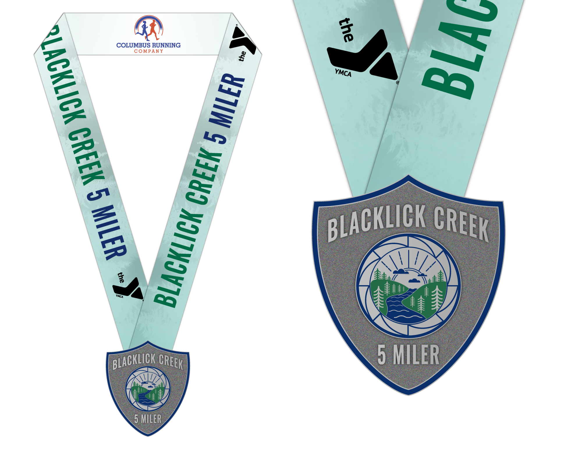 2025 Blacklick Creek 5 Miler Medal