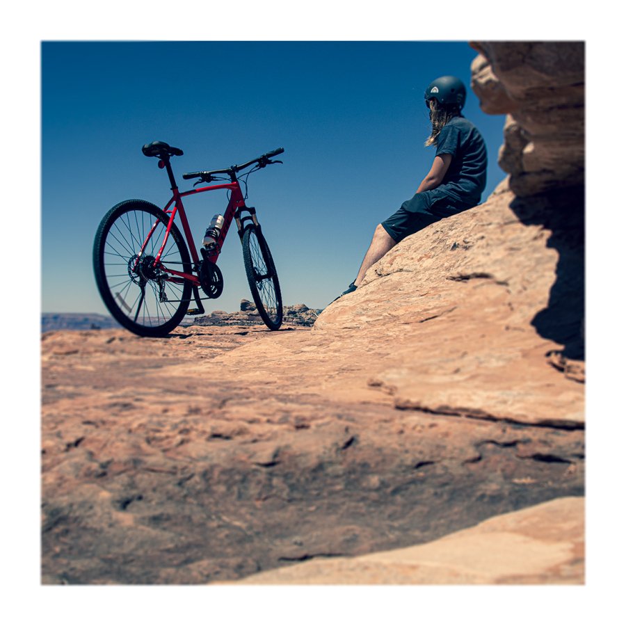 My Trek Dual Sport 2 bike and I in Canyonlands National Park, Utah.
