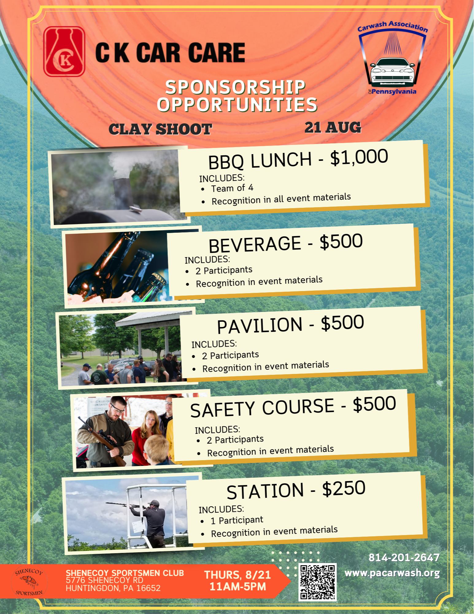 Clay Shoot Sponsorship Information