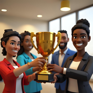 Corporate Team Traveling Trophy