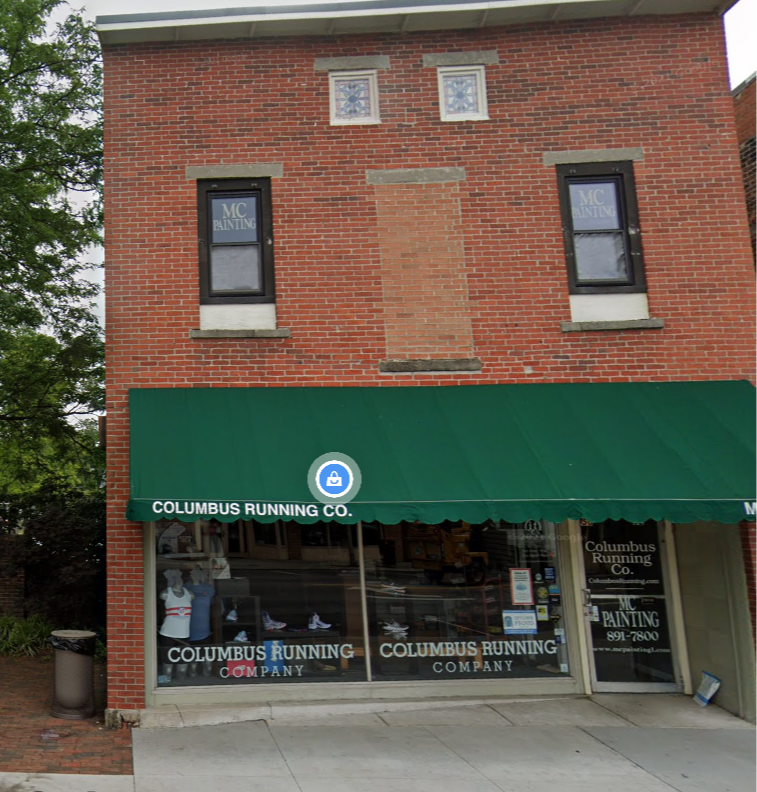 Columbus Running Company's Westerville location front door