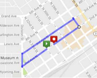 Mile Course Map