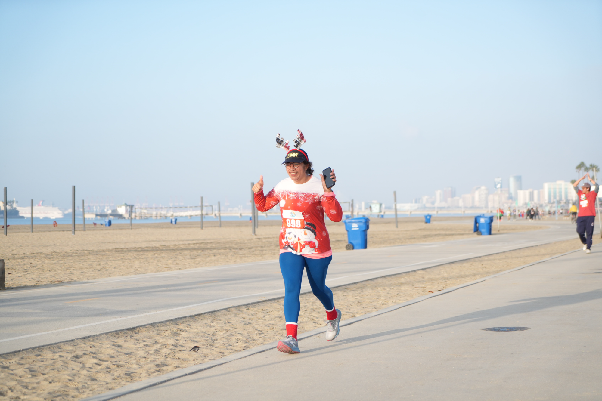 Runner running