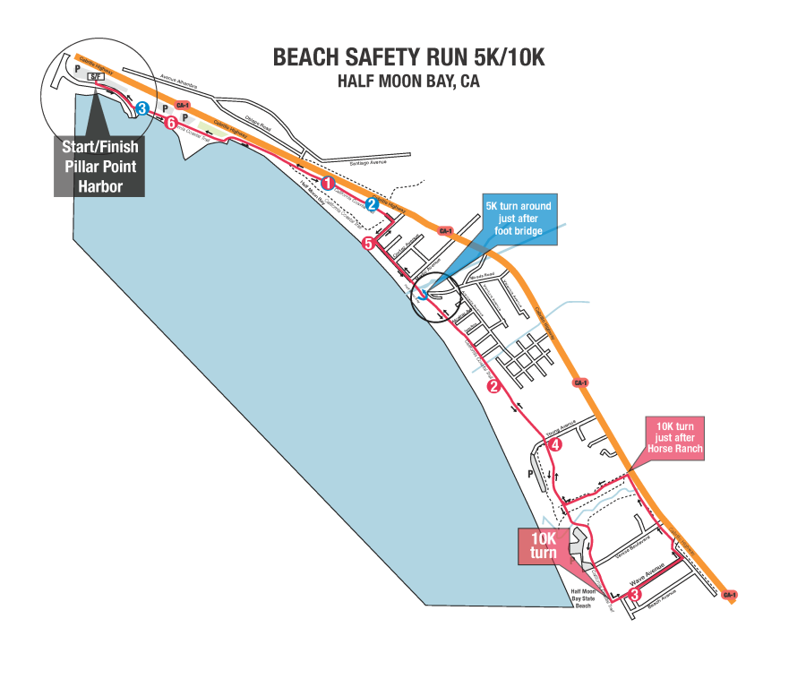 Half Moon Bay course map