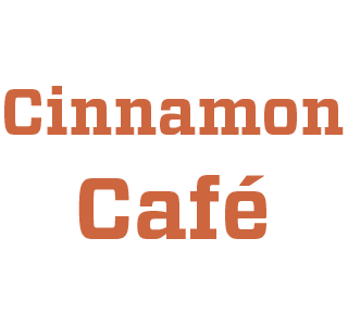 Cinnamon Cafe text treatment