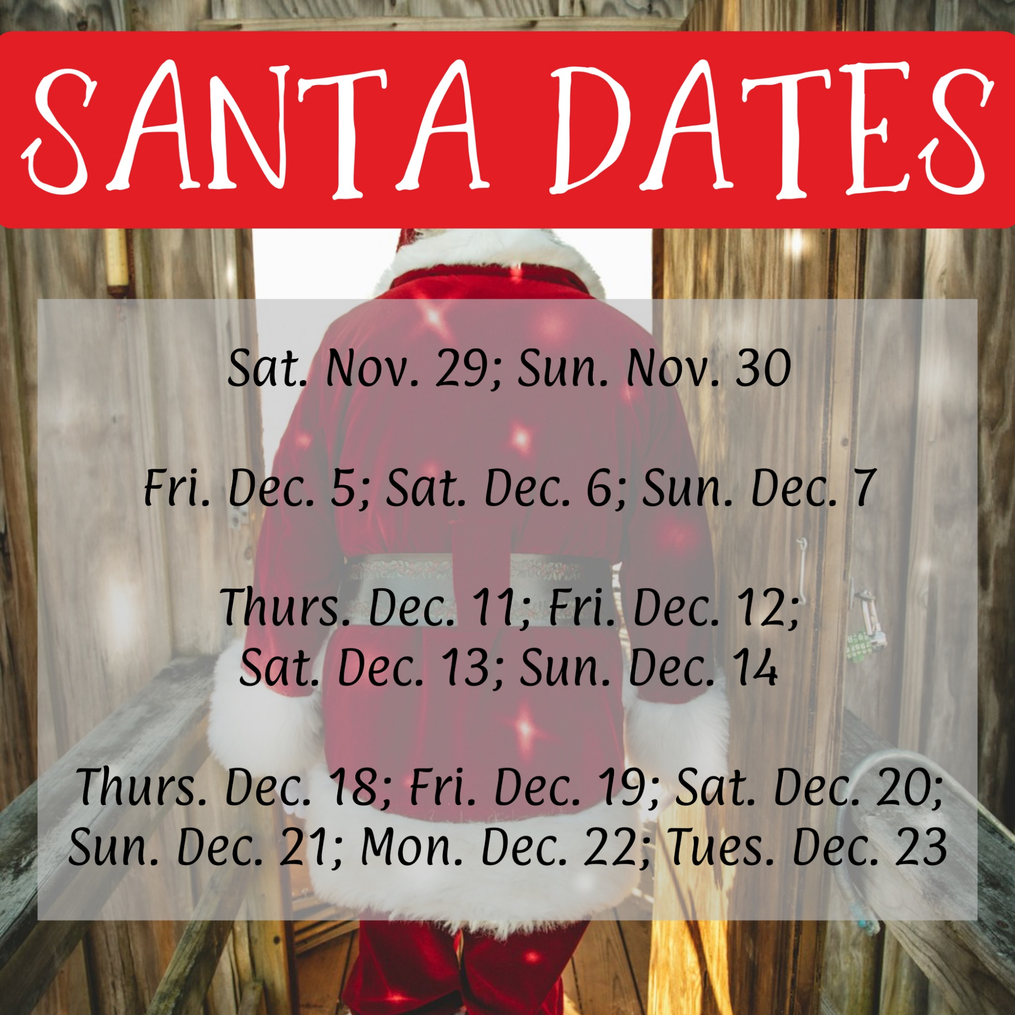 Santa Dates