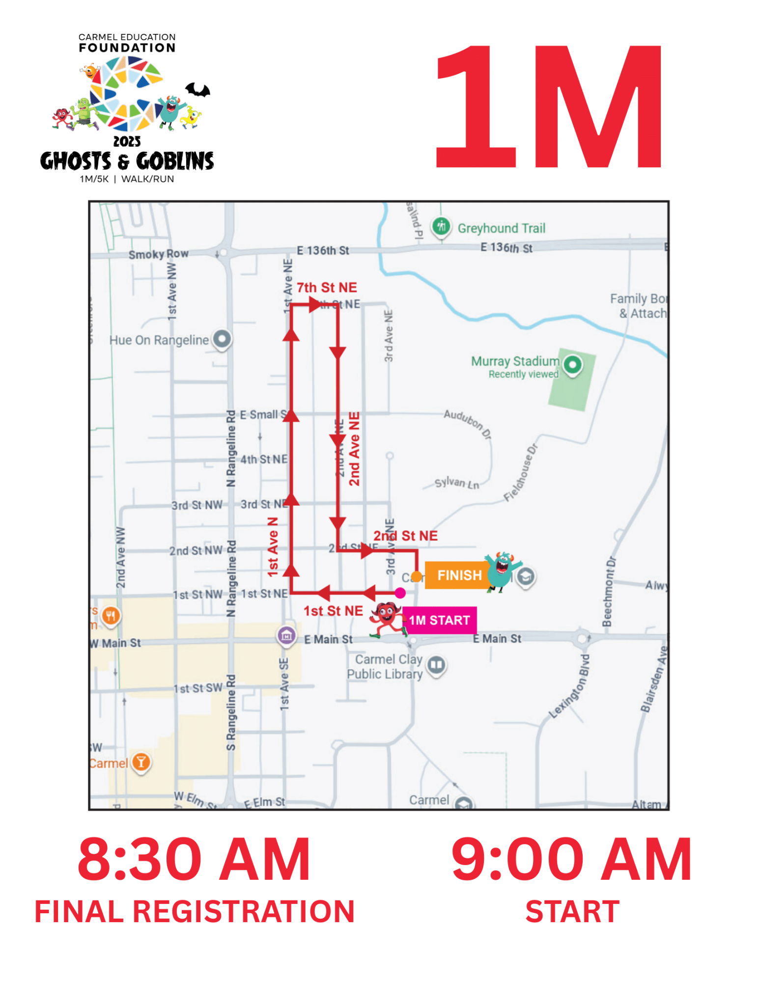 1 Mile Course
