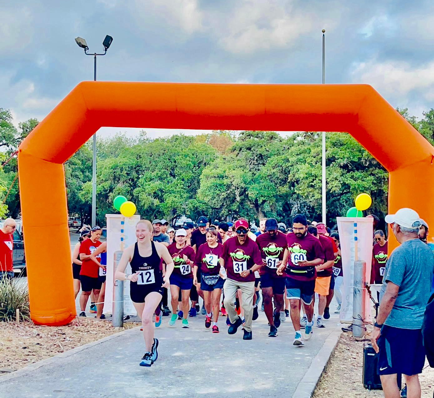 Starting Line at 2025 SA Coconut 5k