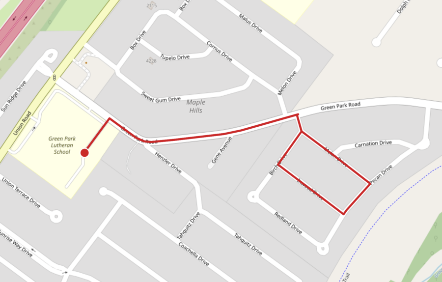 1-mile route