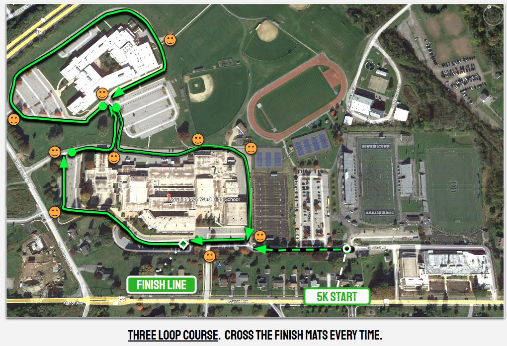 5k Course Map