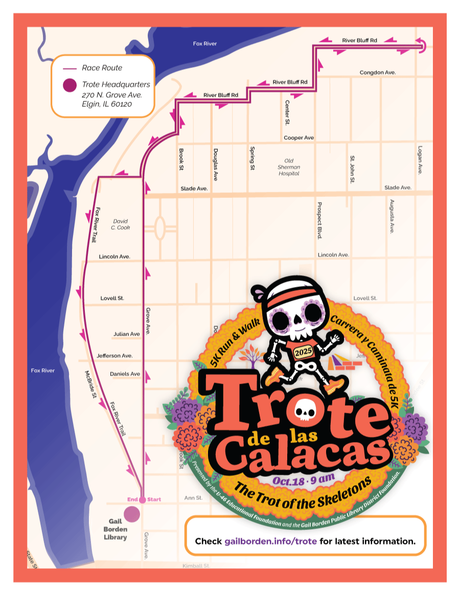 Race route for El Trote de las calacas