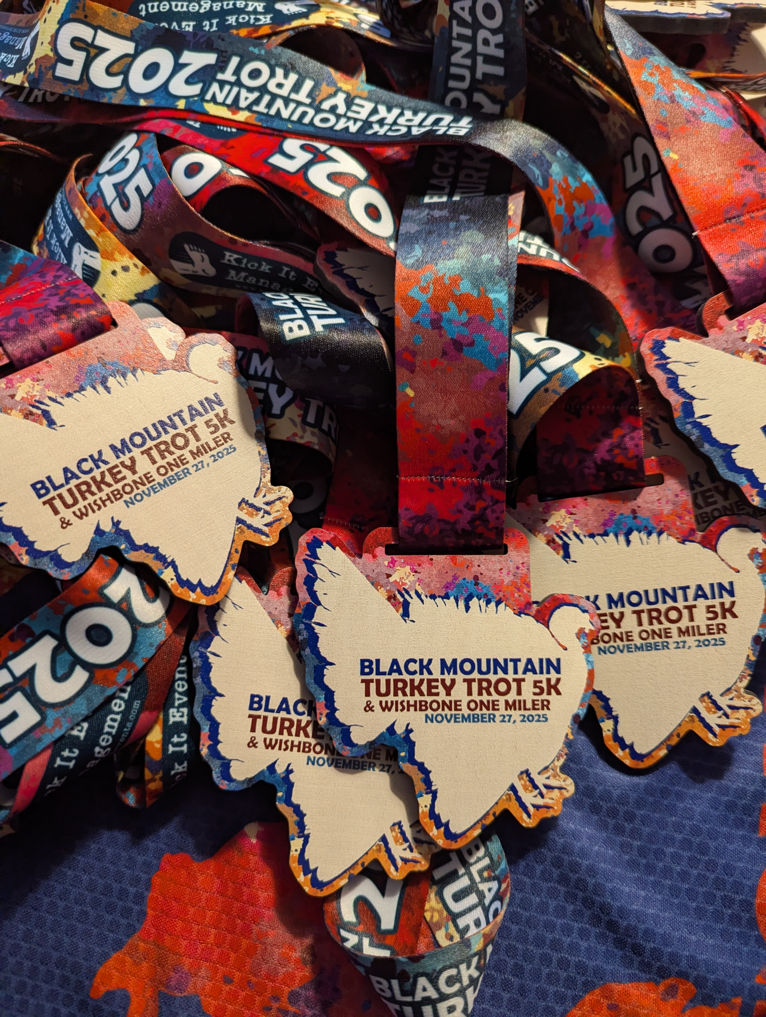 Black Mountain Turkey Trot medals
