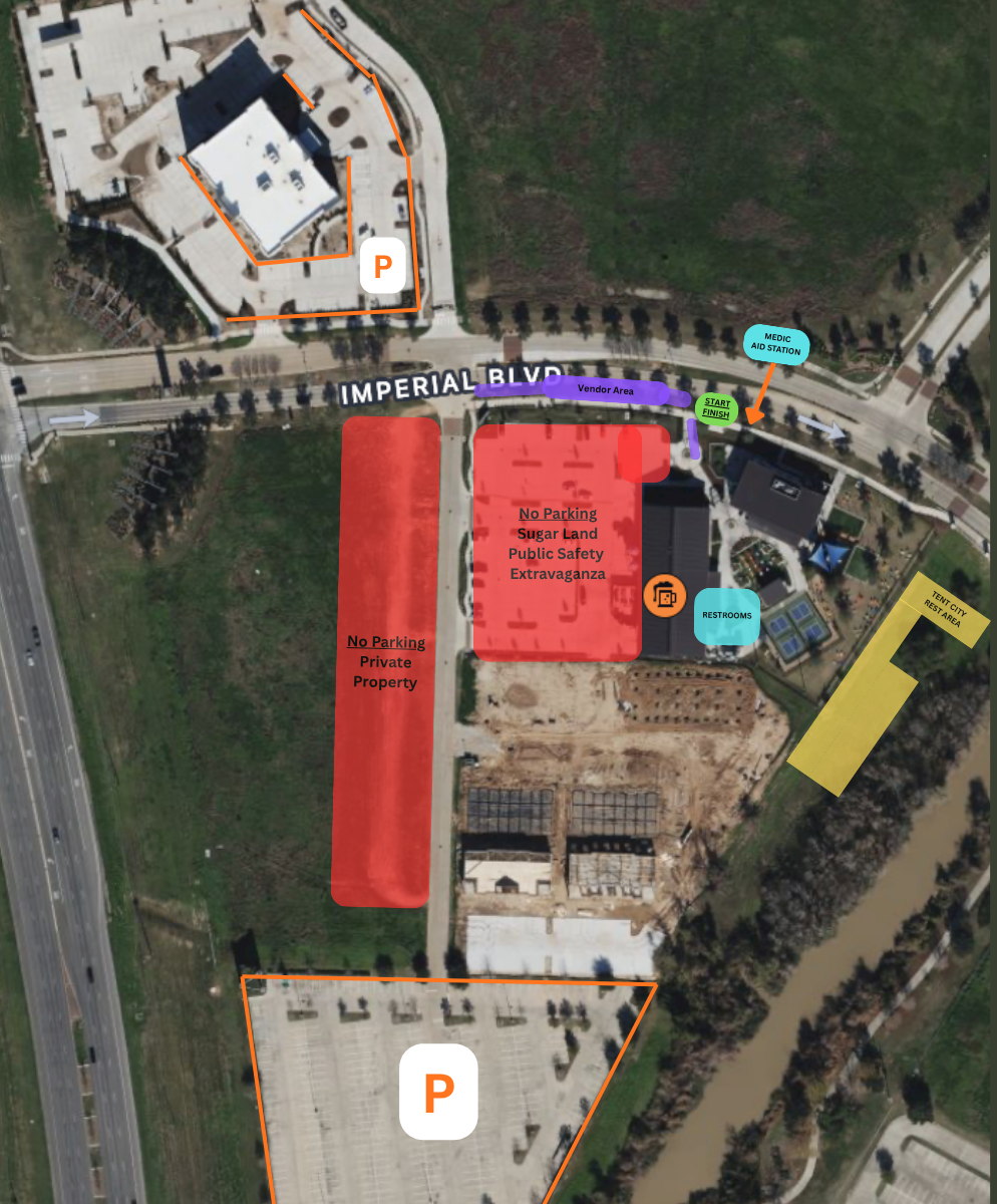 Park in the field across from Talyard Brewing Co.