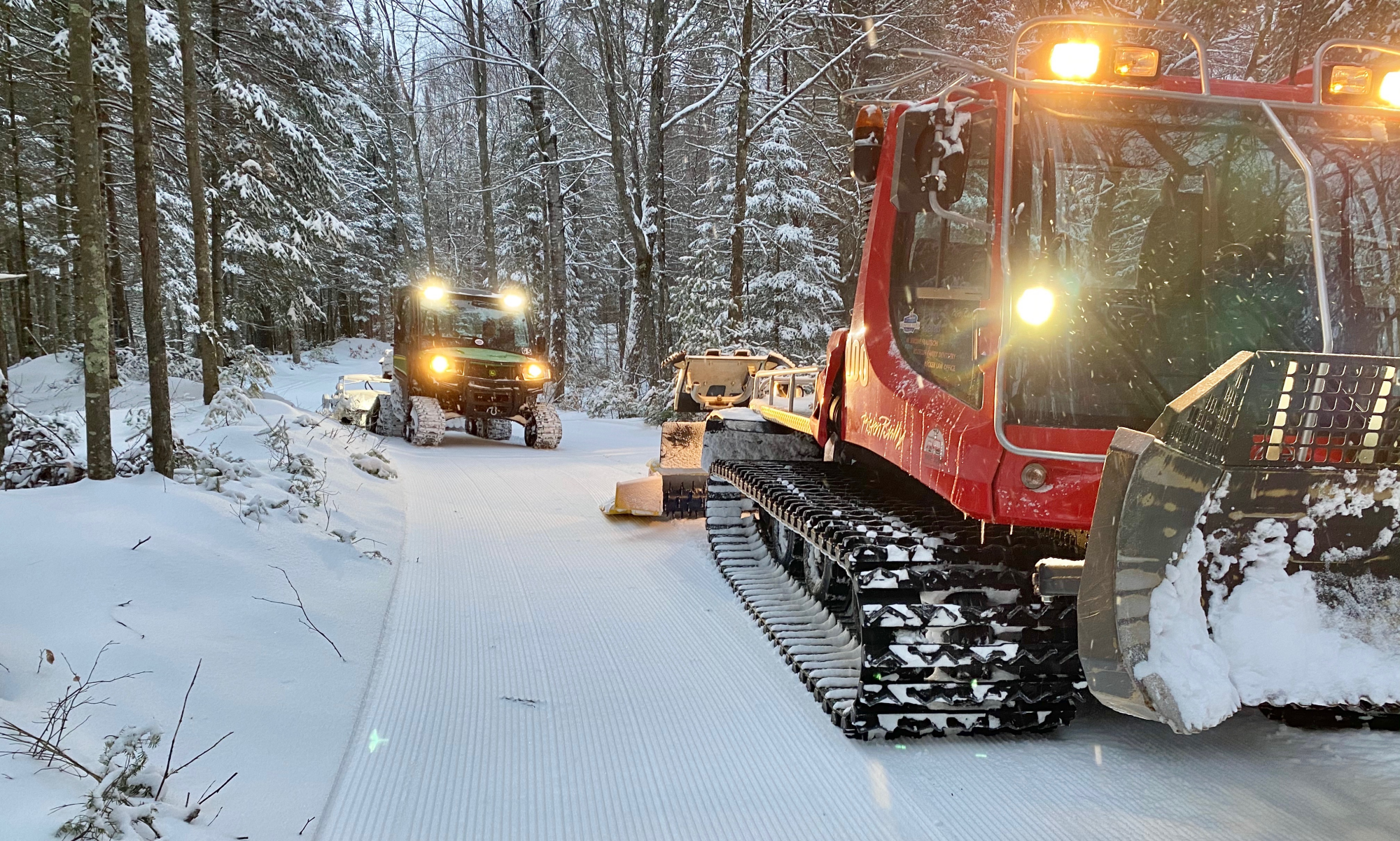 Winter trail equipment in action at MWP