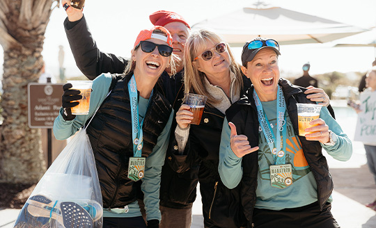 Girls after the Marathon