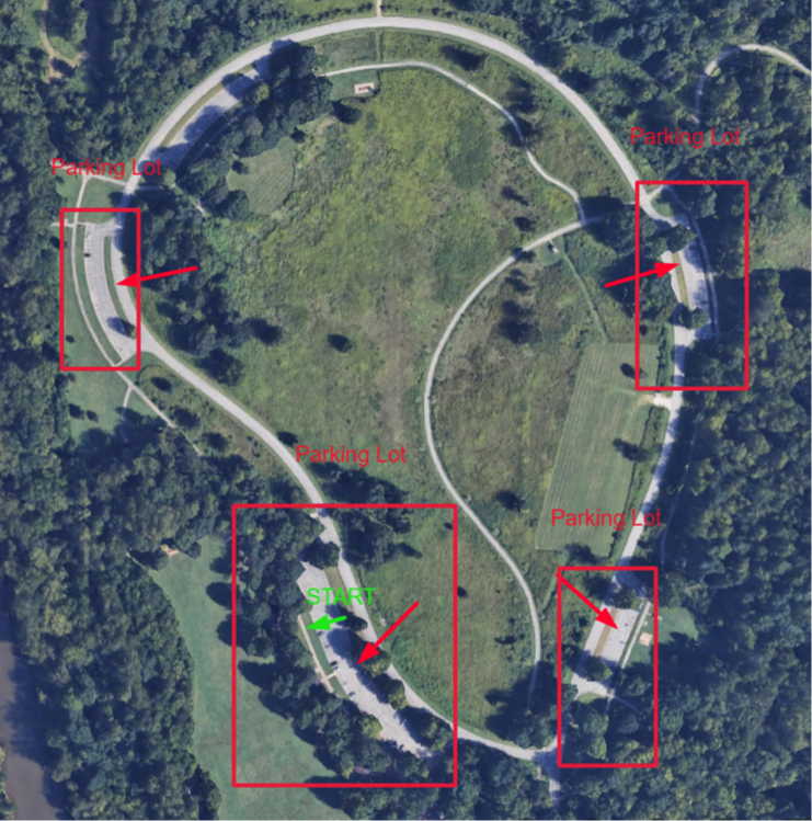 Parking Options at Highbanks for ROD 5K