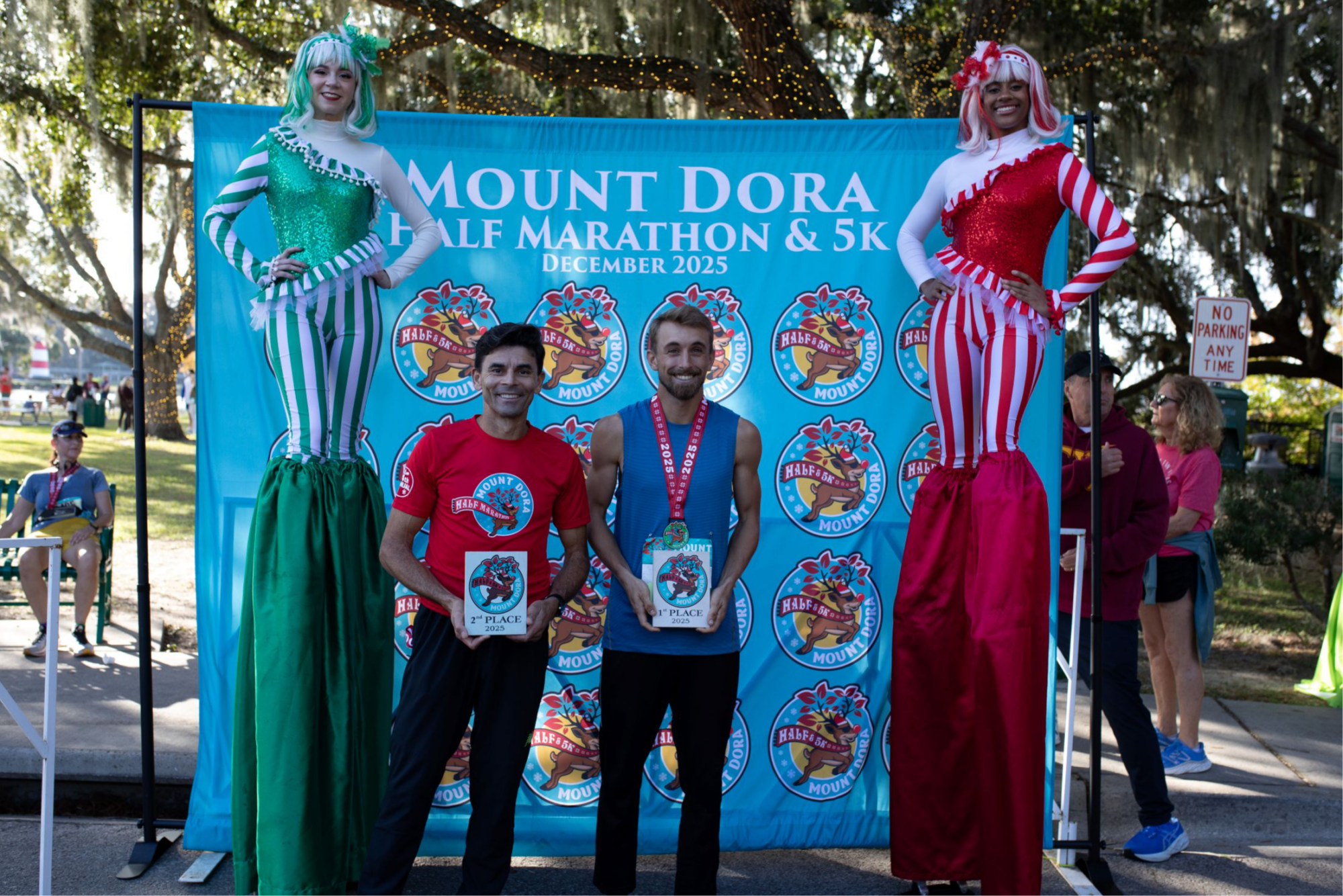 Mount Dora Half Marathon 1st and 2nd Place