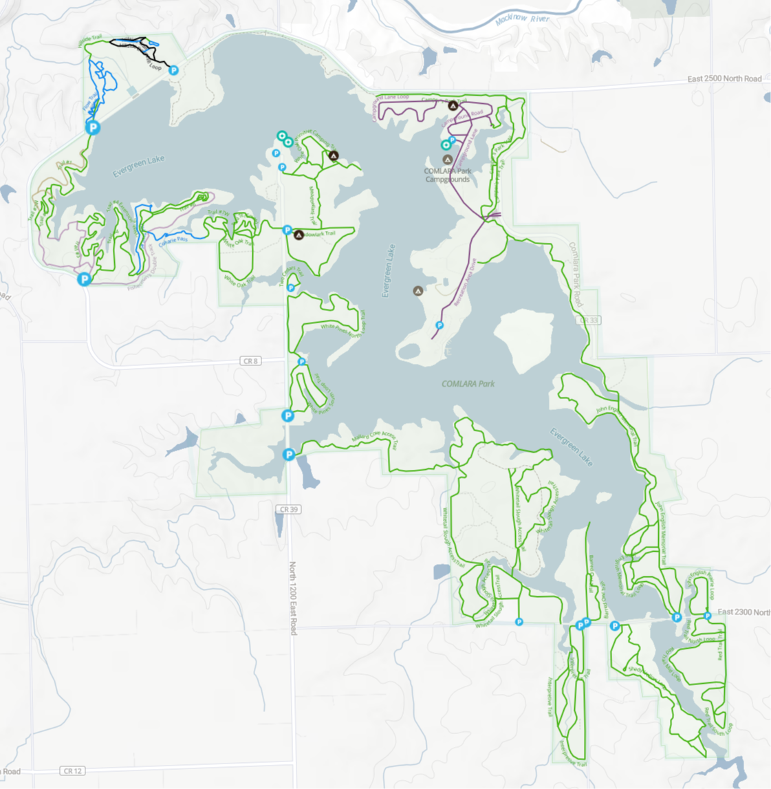 trail forks map