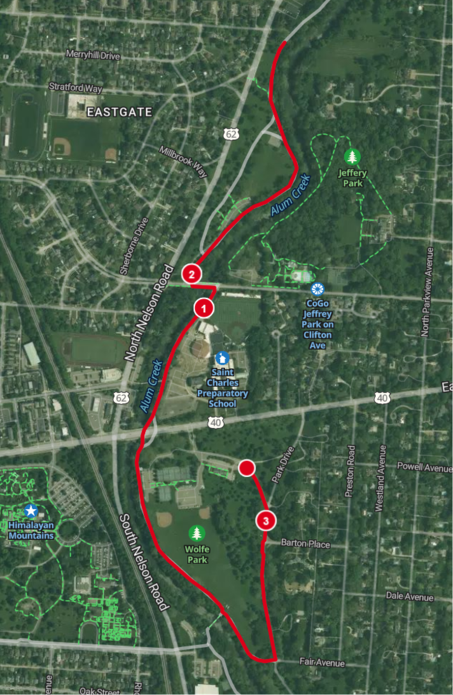 MapMyRun 5k Course image for Columbus Cookie Run