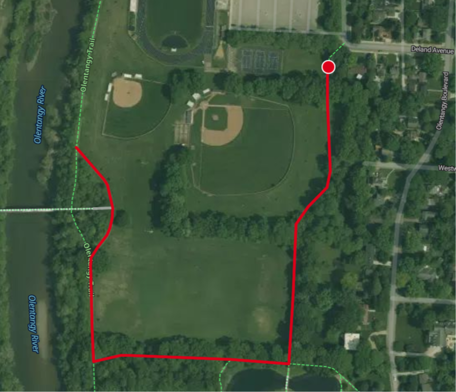 Columbus Pet Run 1 mile course