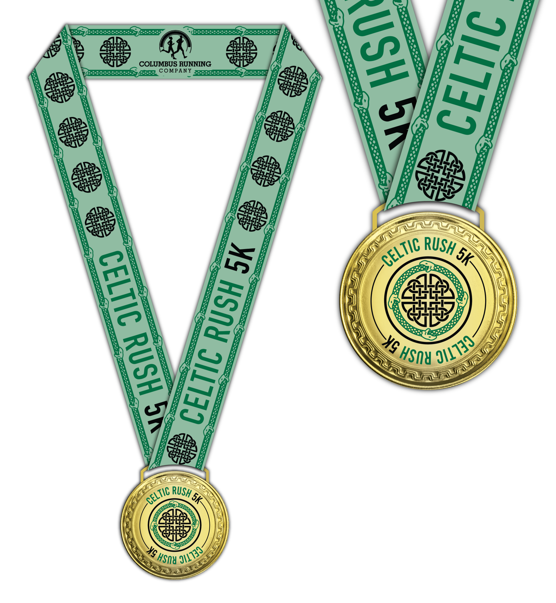 Celtic Rush 5K Medals