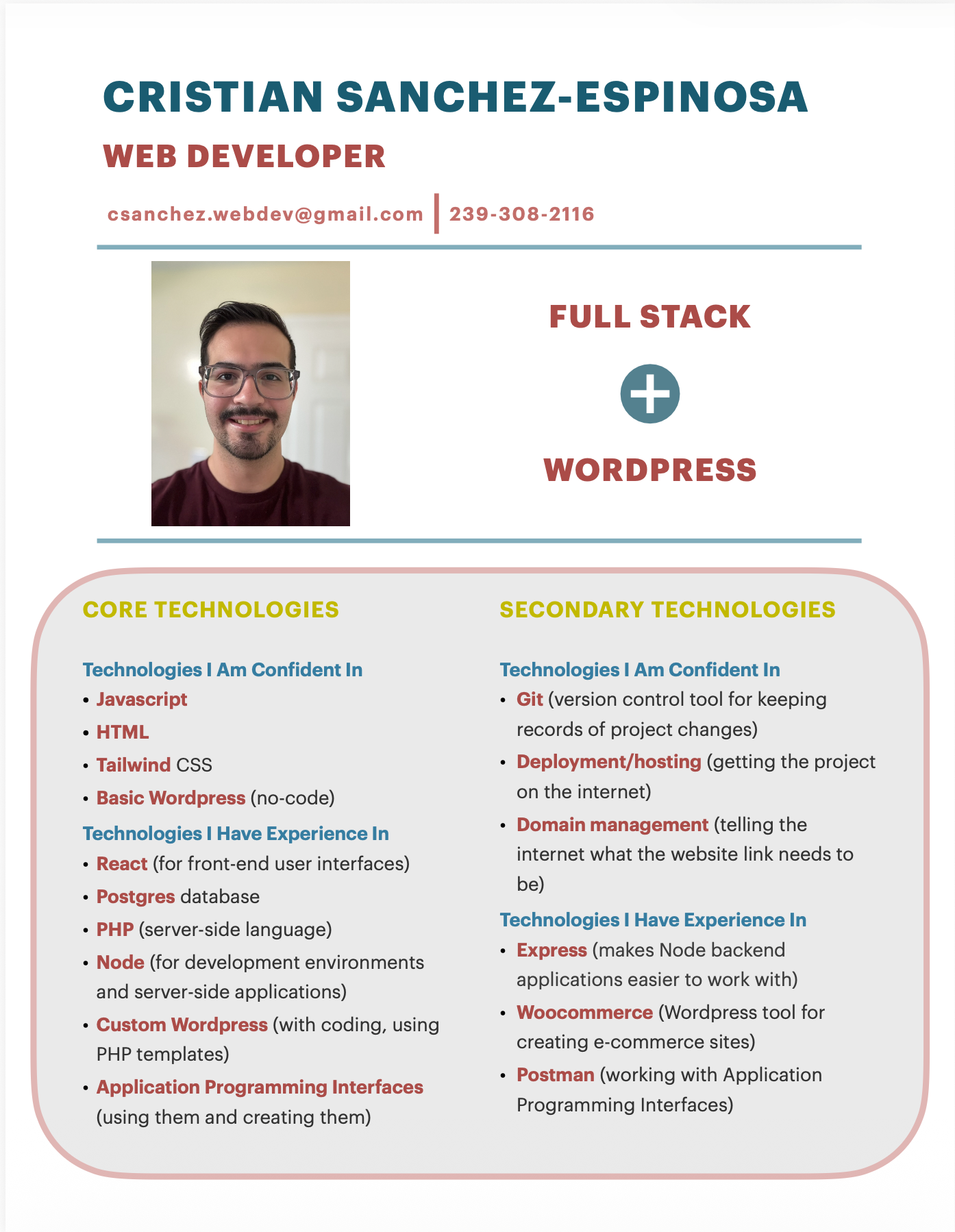 page 1 resume