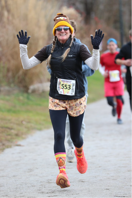 Happy turkey runner