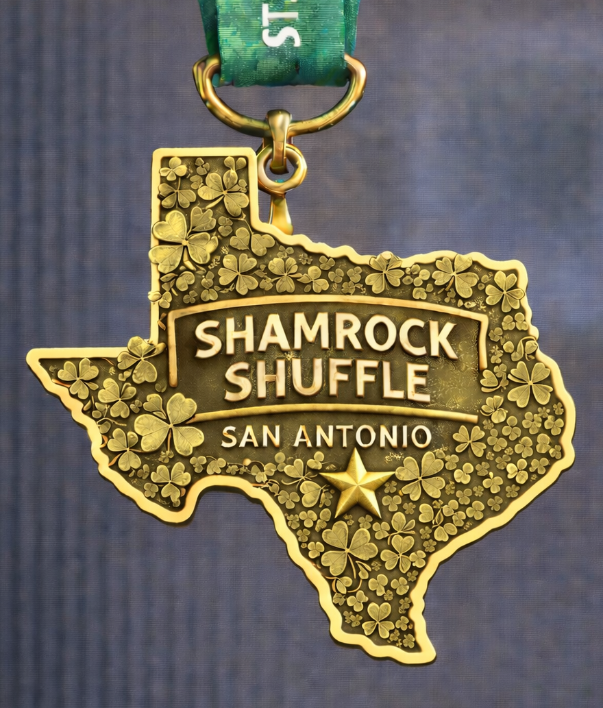 2026 San Antonio Shamrock Shuffle Medal
