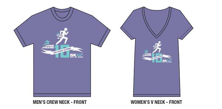 Display of the 2026 race T-shirt