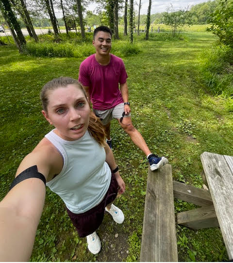 Kait and Jon virtual race 2025