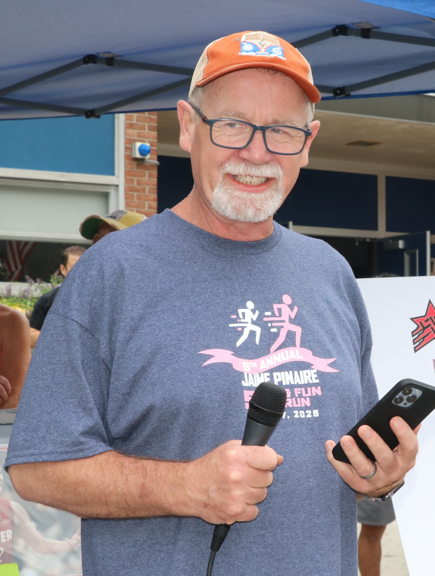 Terry McCabe announcing at race
