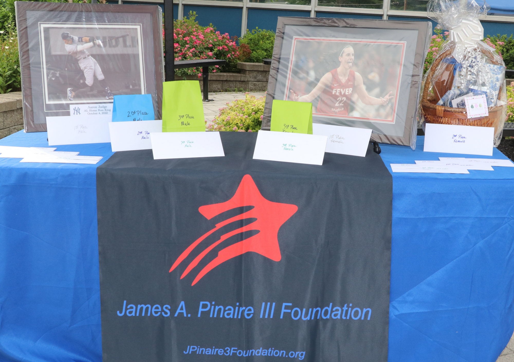 Prize table at 5K race