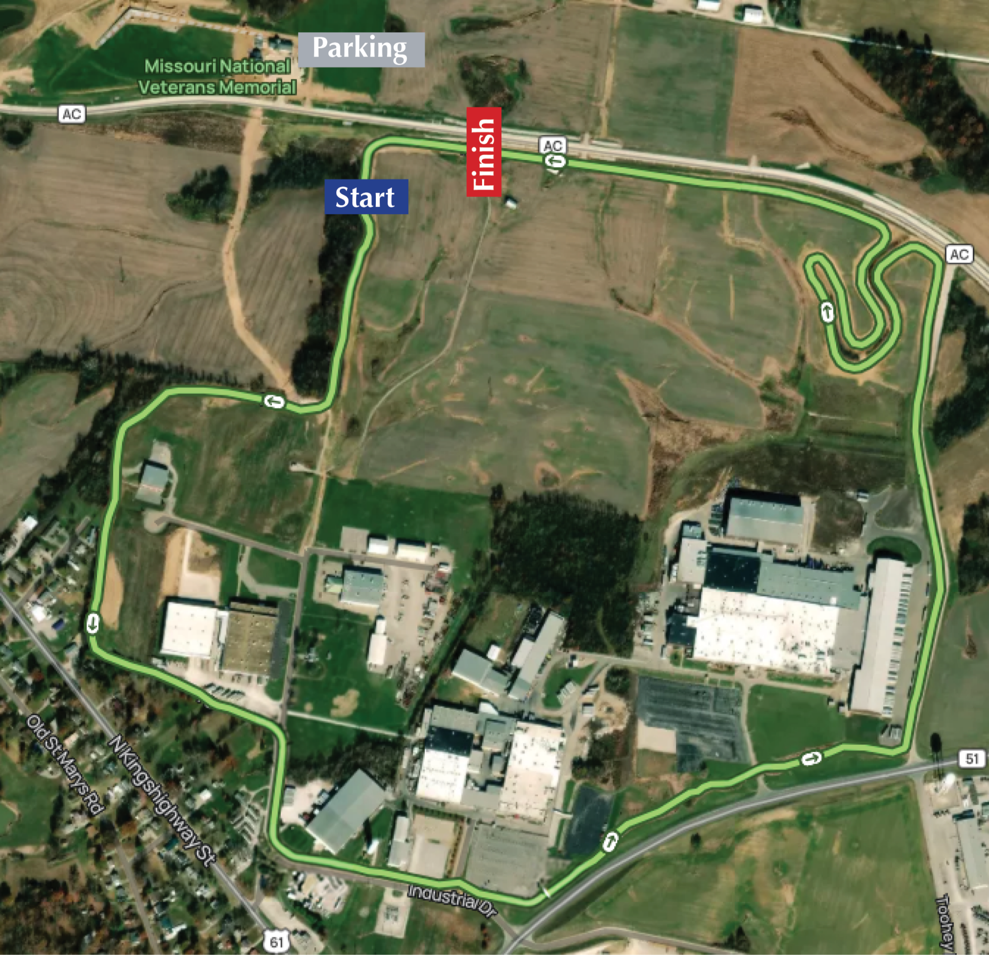 Run to Remember 5K map