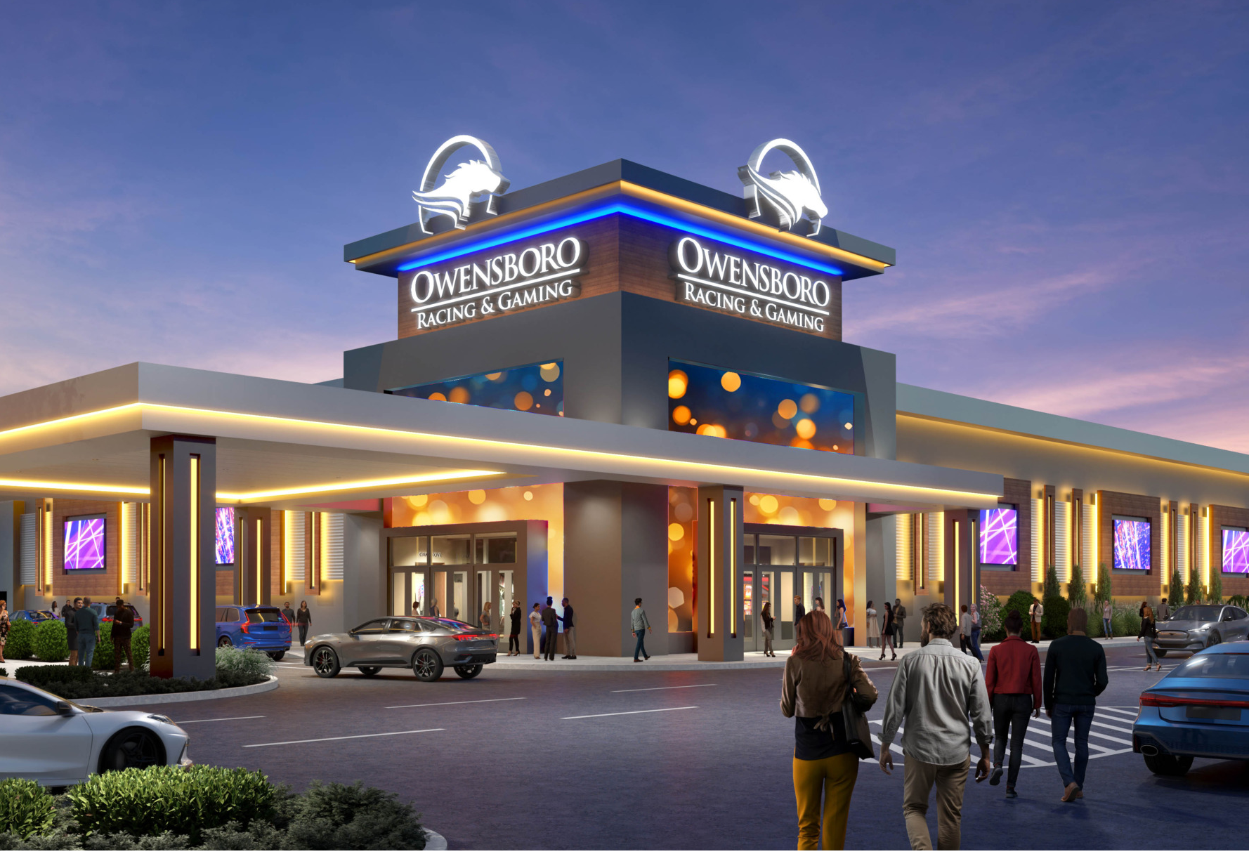 Front entrance of Owensboro Racing and Gaming
