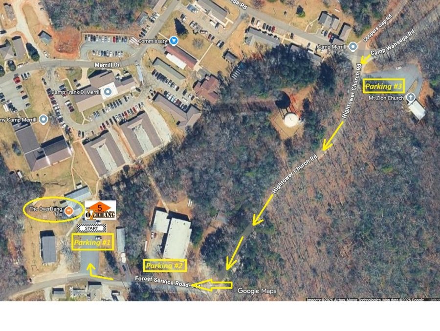 2026 Hero Hill Climb parking map