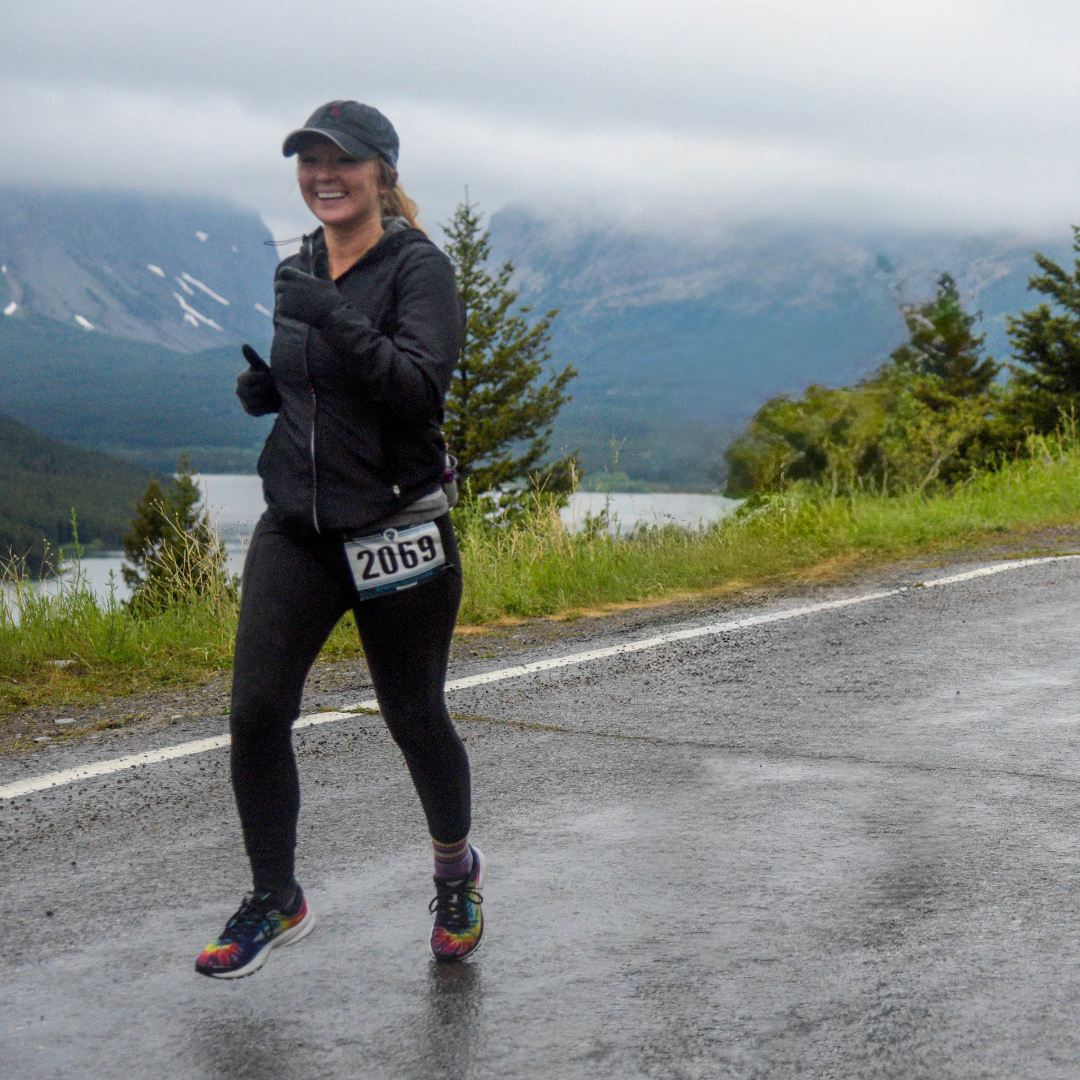 bri q running in mountain area