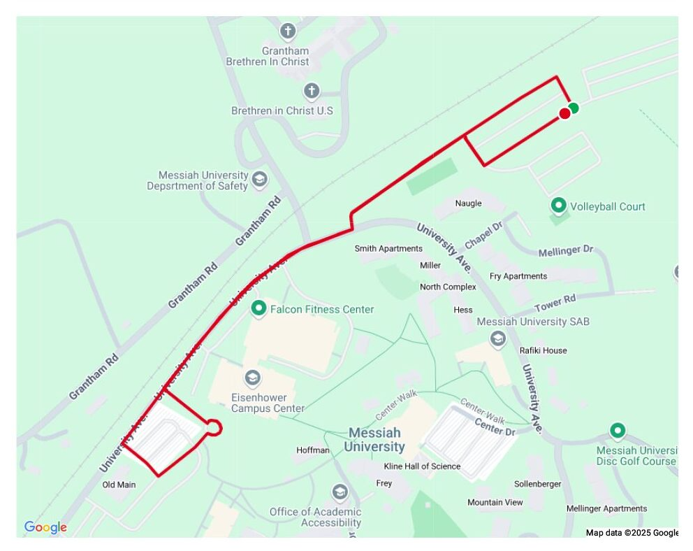Mechanicsburg 1 mile loop map 