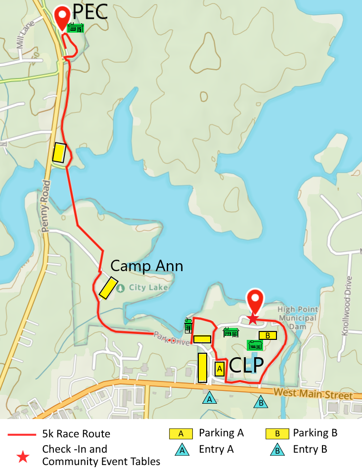 City Lake Park Map